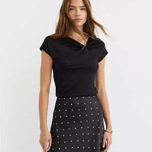NWT LOFT Knotted Baby Tee | Size Medium | Style 776507